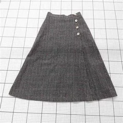 ◇ ⊇ 未使用 クチュールブローチ Couture Brooch チェック柄Aラインスカート 38/M レディース E  【1510240005202】