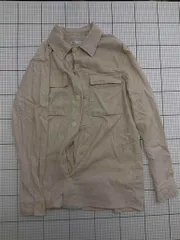 ◇ Θ ザラ ZARA リネン混シャツジャケット ベージュ系 Sサイズ メンズ E  【1511100012934】