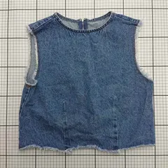 ◇ ⊂ アイソーク ISOOK デニムベスト ノースリーブ Mサイズ レディース E  【1511100012774】