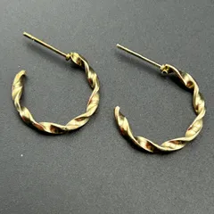 【新品】【ネコポス】アクセサリー ピアス フープ ゴールド カラー キレイ 小さめ◆