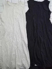 ◇ ⊂ 《 ユニクロ UNIQLO ノースリーブワンピース ベージュ系 Lサイズ レディース 》 E  【1511100013207】