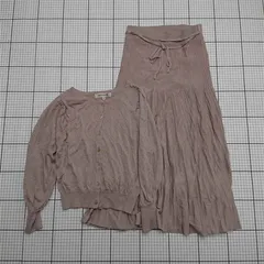 ◇ ⊂ ミッシュマッシュ MISCH MASCH カーディガン＆プリーツスカートセット ピンク系 M レディース レディース E  【1511100016185】