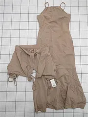 ◇ ⊂ ダズリン dazzlin セットアップワンピース ベージュ系 M レディース レディース E  【1511100016178】