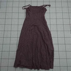 ◇ ⊂ アンミール Án MILLE ANY-106 レースキャミワンピース パープル系 レディース E  【1511100016055】