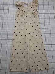 ◇ ⊂ ナチュラルクチュール natural couture ドット柄フリルサロペット ベージュ系 レディース M E  【1511100015805】のサムネイル