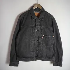 美品 復刻 LEVI'S リーバイス TYPE 1 TRUCKER A3174-0000 タイプ 1 デニム トラッカー ジャケット ブラック ストーン ウォッシュ 黒 1106P★2