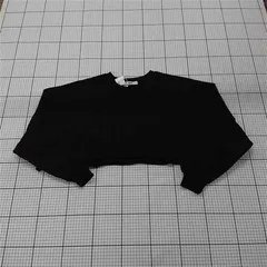 ◇ ⊇ 未使用 ハンネ HANNE HEDAY0822003 クロップドスウェット ブラック系 レディース Fサイズ E  【1510230012500】