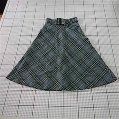 ◇ ⊂ プロポーションボディドレッシング チェック柄フレアスカート XS レディース E  【1510230010414】