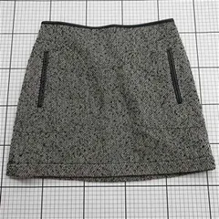 ◇ ⊂ スローブイエナ SLOBE IENA ツイードミニスカート 36 グレー系 レディース E  【1511100016772】