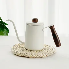 コーヒーポット ドリップポット 直火 対応 蓋付き　目盛り付き　保温 細口 ケトル