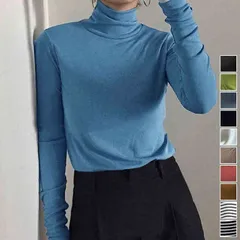 レディース ヒートテック タートルネック Tシャツ 無地 20年秋新作 20年秋新作 トップス カジュアル インナー 体型カバー 春秋冬 おしゃれ#minat28474