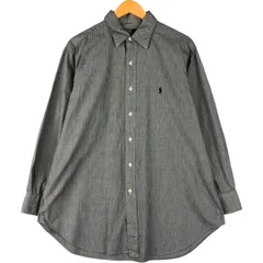 古着 ラルフローレン Ralph Lauren POLO by Ralph Lauren LOWELL 長袖 コットンチェックシャツ メンズL相当/eaa600189