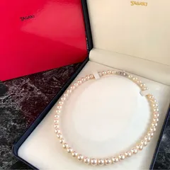 TASAKI あこや真珠 パール ネックレス 7.5-8.0㎜ 42㎝