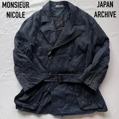 monsieur nicole ムッシュニコル　デザインジャケット　ハーフコート　小林由紀夫　コバ　日本製　ジャパンアーカイブのサムネイル