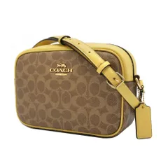 【新品】コーチ バッグ ショルダーバッグ COACH JAMIE シグネチャー カメラバッグ 斜め掛け CZ186 IMY4C (タン×イエロー) アウトレット レディース 送料無料