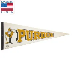80s USA製 PURDUE カレッジ物 チームロゴ ペナント パデュー大学 アメリカ製 ビンテージ 80年代 D149-71-0019XV