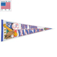 90s USA製 MLB NEW YORK YANKEES チームロゴ ペナント ニューヨーク ヤンキース 野球 ビンテージ 90年代 D149-71-0031XV