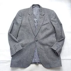 【フレンチシックの真骨頂】 秋冬 メンズ 48 L ウール agnès b. HOMME アニエスベー オム テーラードジャケット ツイード風