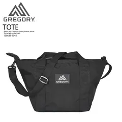 Gregory (グレゴリー) BOAT TOTE S (ボート トート S) ユニセックス 2WAYバッグ トートバッグ ショルダー バッグ 普段使い カジュアル 通勤 通学 旅行 BLACK (ブラック) 138631 1041 138631-1041