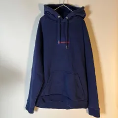 CALVIN KLEIN JEANS パーカー　ボックスロゴ　ネイビー　L