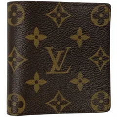 【在庫一掃】 ルイ・ヴィトン Louis Vuitton ポルト ビエ 6 カルト クレディ 札入れ カード入れ 二つ折り財布 モノグラム ブラウン M60929 レディース 【中古】
