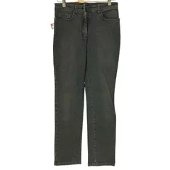 ダナキャランニューヨーク DKNY 00S イタリア製 5ポケット ジップフライ ストレート デニム パンツ Y2K レディース  6のサムネイル