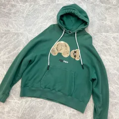 Palm Angels（パームエンジェルス） スプレー パームエンジェルズ ベア フーディー パーカー PMBB058F21FLE012 メンズ M コットン グリーン ブラウン 中古