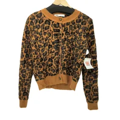 ザラ ZARA レオパード柄 カーディガン レディース import：S 