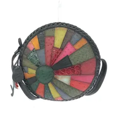 IBIZA イビサ ショルダーバッグ  パッチワーク/エキゾチックレザー    ブラック レディース / 240001171626