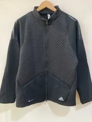 adidas アディダスゴルフ HG4118 袖裏起毛 ジップジャケット ブラック/L