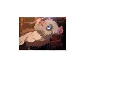 鬼滅の刃 無限列車編 コラボレーションカフェ 第五話 ランダムブロマイド 1 嘴平伊之助 グッズ ブロマイド