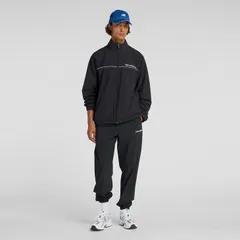 ニューバランス ウインドブレーカー メンズ 上下 Newbalance ウーブン 裏メッシュ ジャケット ロングパンツ セットアップ  トラックスーツ トレーニング スポーツウェア 上下組 メンズウエア 黒  服 /AMJ53170-AMP53170-BK