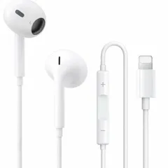 3-7★イヤホン 有線 ライトニング マイク付き 1.2m 3.5mm