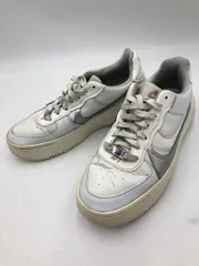 NIKE ナイキ エアフォースワン プラットフォーム DJ9946-101 スニーカー size24.5/白×シルバー ■■ レディース