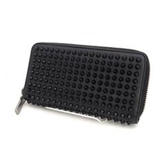 ✨美品✨ルブタン 長財布 パネトーネ レザー ブラック スタッズ - メルカリ