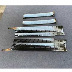 送料無料 17-20年式 NOAH ヴォクシー 80系 不鋼ドアステッププレート 黒ブラッシュ/マットシルバー