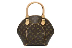 極美品 LOUIS VUITTON ルイヴィトン エリプスPM ハンドバッグ モノグラム M51127 PVC ヌメ革 ブラウン ゴールド金具 中古 4b009192