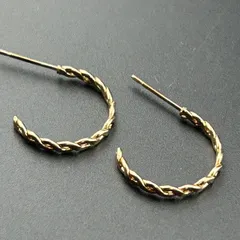 【新品】【ネコポス】アクセサリー ピアス フープ ゴールド カラー キレイ 細め◆