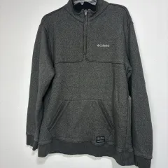 90 コロンビア ハーフジップ 起毛 スウェットシャツ BLACK YAK アイダー THE NORTH FACE ザノースフェイス KOLONSPORT コーロンスポーツ
