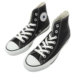 未使用品 CONVERSE LEA ALL STAR HI レザースニーカー 【サイズ：US3.5(22.5cm)】 ブラック 1B908 コンバース レディース 5L/135411/KOV14/