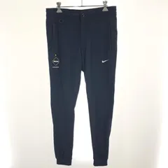 【中古】F.C.Real Bristol x NIKE DRI-FIT KNIT FLEECE LONG PANTS ネイビー サイズS[91]