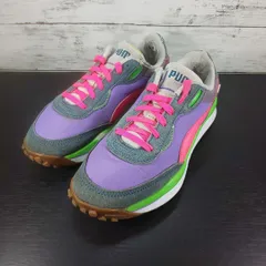 PUMA STYLE RIDER PLAY ON プーマ スタイル ライダー プレーオン 23.0cm パープル グリーン ピンク 紫 緑 371150-04 L05176