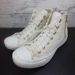 CONVERSE ALLSTAR LIGHT GOLDZIP HI コンバース オールスター ライト ゴールドジップ ハイ 23.5cm ホワイト 白 キナリ 31303172 L11792