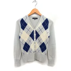 ブルックスブラザーズ BROOKS BROTHERS カシミヤ アーガイル カーディガン ニット リブ 長袖 XS アイボリー /NT20