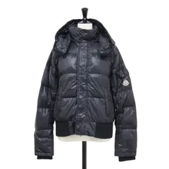 MONCLER モンクレール ジャケット キッズ ブラック 黒 サイズ:14A(S) | バック ロゴ ワッペン ダウン ジャケット / ブルゾン | スタンドカラー フード付き ナイロン | アウター ブルゾン 上着【レディース】【中古】のサムネイル