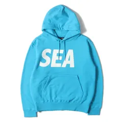 【美品】WIND AND SEA ウィンダンシー パーカー ライトブルー サイズ:S ブランドロゴ スウェットパーカー | トップス フーディー プルオーバー【メンズ】【中古】