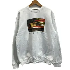 OBEY　スウェット　トレーナー　トップス　クルーネック　裏起毛　フロントプリント　フォト風　ビックサイズ　オーバーサイズ　ストリート　USA製　古着