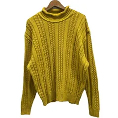 Paul Smith　コットンセーター　セーター　ニット　トップス　ハイネック　プルオーバー　コットン　無地　ケーブル編み　カジュアル　イギリス製　古着