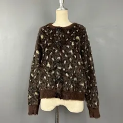 ZARA ザラ カーディガン ジャガードニット セーター フェイクファー レオパード 豹柄 総柄 レディース