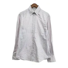 BRUNELLO CUCINELLI ブルネロクチネリ ボタンダウンチェックシャツ サイズ:S SLIM FIT    ホワイト メンズ / 243001003374のサムネイル